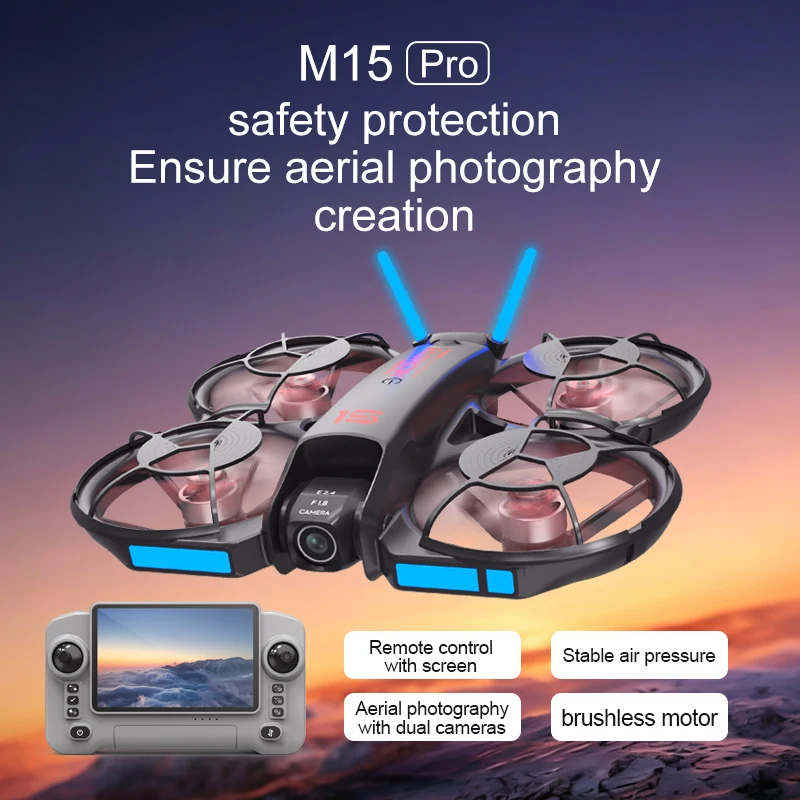 Novo Drone FPV M15 2026 com Te - Drone Camera Hd avaliação e preço