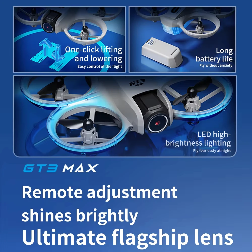 Drone GT3 Max com GPS e Fluxo  - Drone Camera Hd avaliação e preço