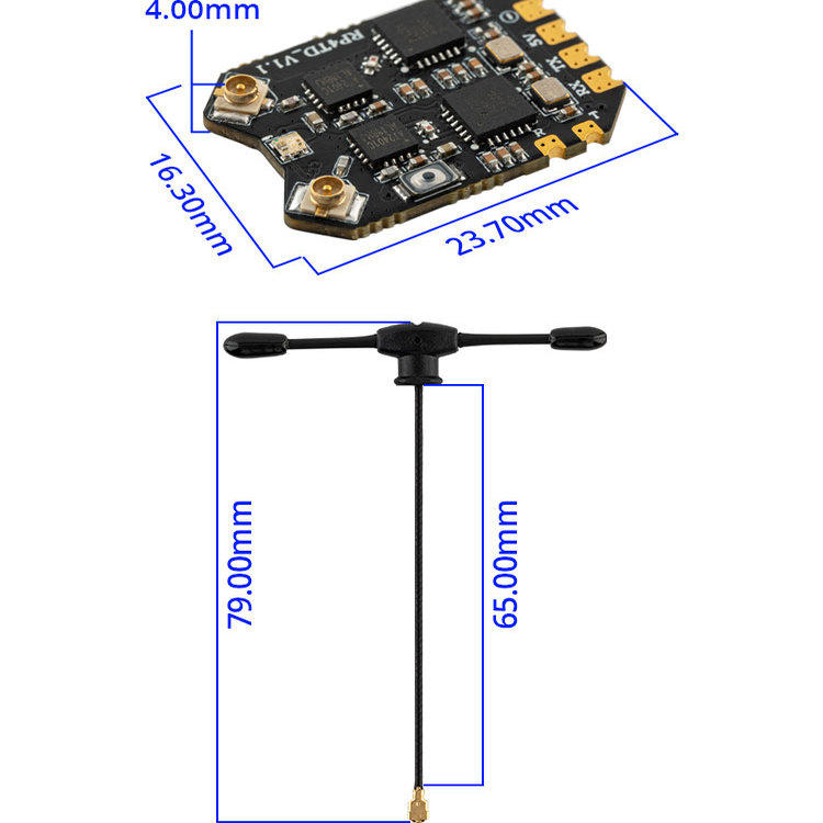 Receptor RadioMaster RP4TD Exp - Drone Camera Thermal avaliação e preço